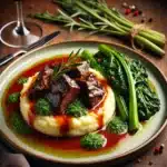 Braised Goat with Polenta and Kenyan Sukuma Wiki