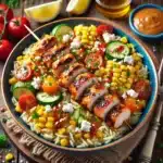 Greek-American BBQ Souvlaki Bowl