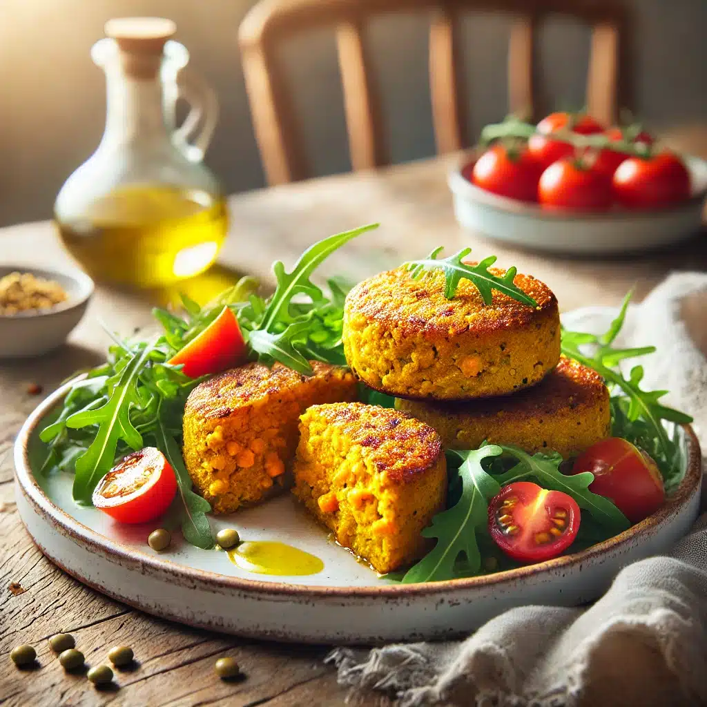Curry Quinoa Cakes with a Pumpkin and Ginger Heart